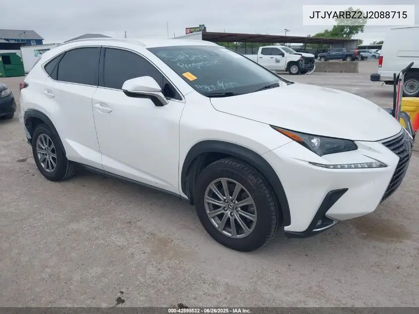 2018 Lexus Nx 300 VIN: JTJYARBZ2J2088715 Lot: 42595532