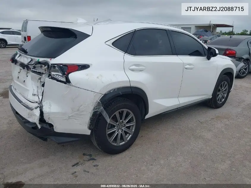 2018 Lexus Nx 300 VIN: JTJYARBZ2J2088715 Lot: 42595532