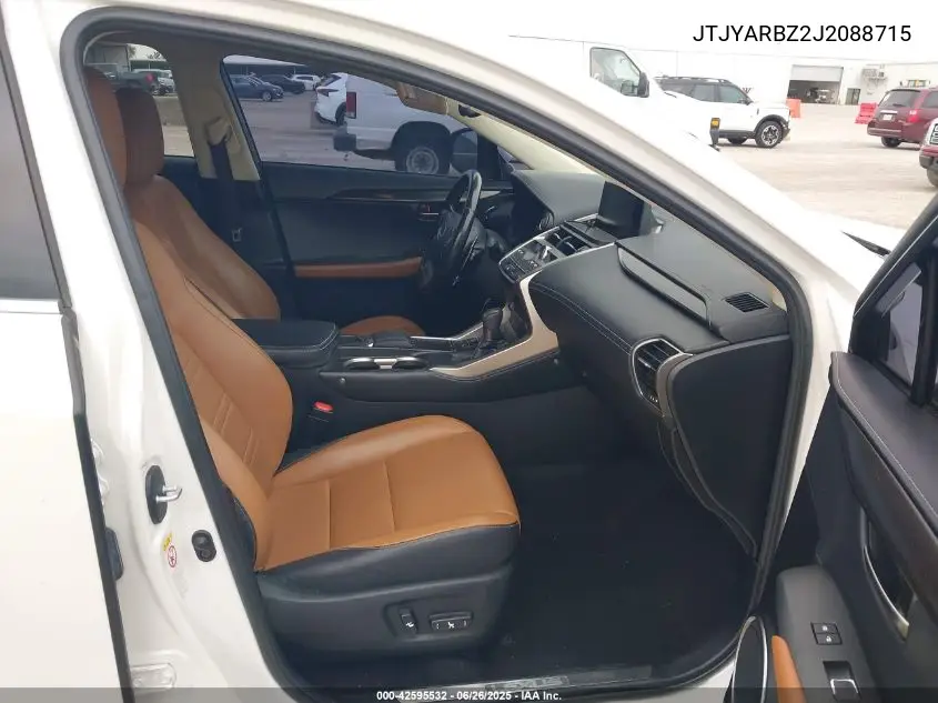 2018 Lexus Nx 300 VIN: JTJYARBZ2J2088715 Lot: 42595532