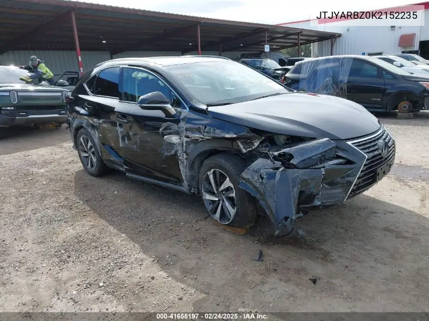 2019 Lexus Nx 300 VIN: JTJYARBZ0K2152235 Lot: 41658197