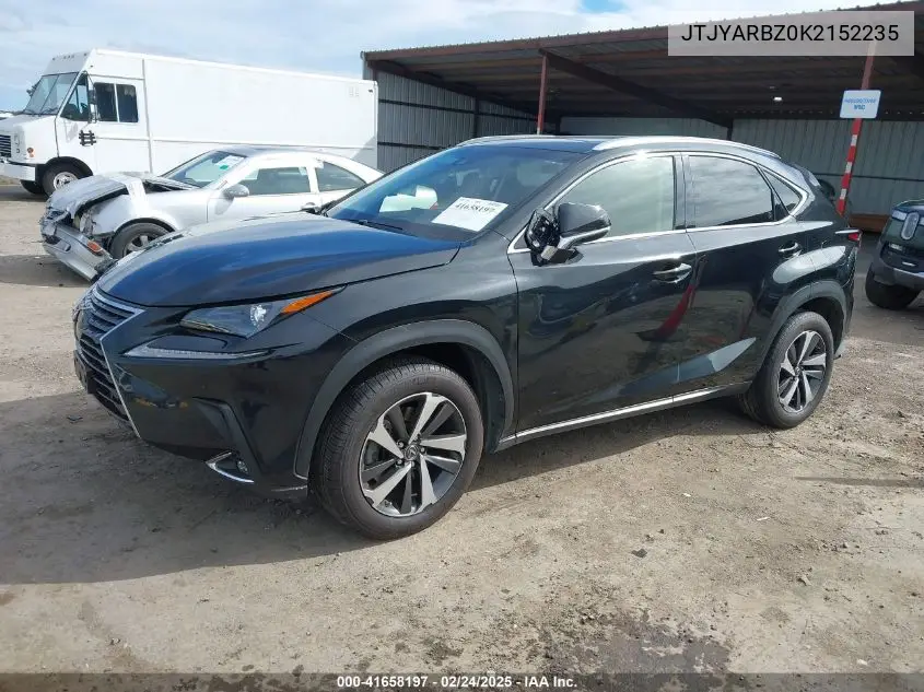 2019 Lexus Nx 300 VIN: JTJYARBZ0K2152235 Lot: 41658197