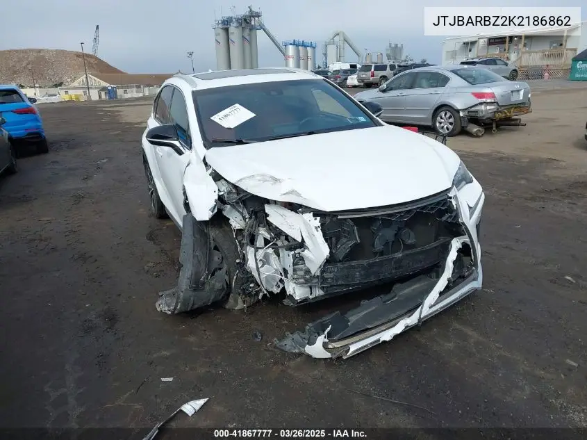 2019 Lexus Nx 300 F Sport VIN: JTJBARBZ2K2186862 Lot: 41867777