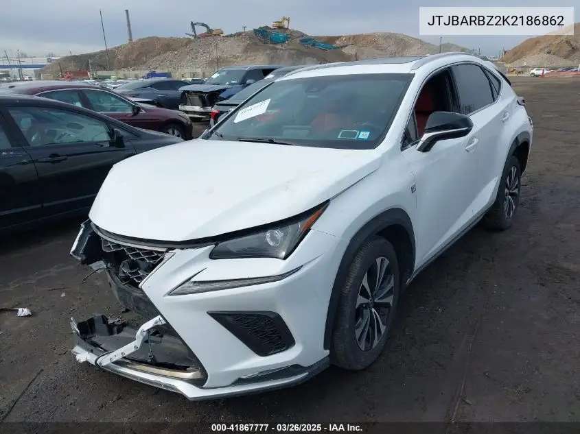 2019 Lexus Nx 300 F Sport VIN: JTJBARBZ2K2186862 Lot: 41867777