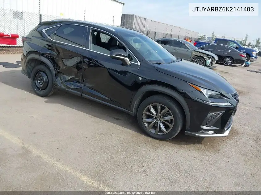 2019 Lexus Nx 300 F Sport VIN: JTJYARBZ6K2141403 Lot: 42239405