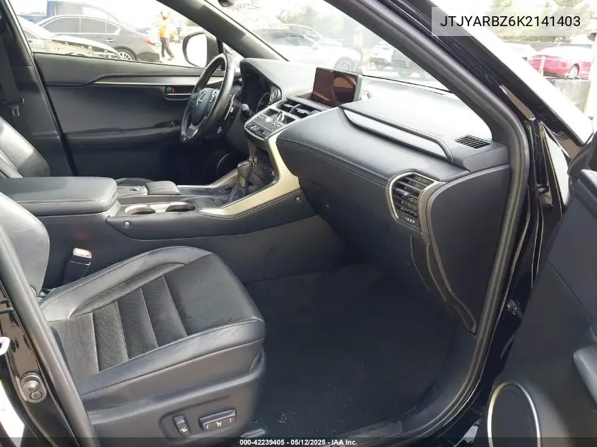 2019 Lexus Nx 300 F Sport VIN: JTJYARBZ6K2141403 Lot: 42239405