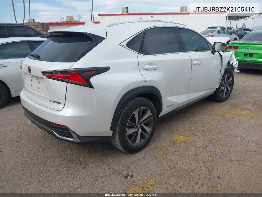 2019 Lexus Nx 300H VIN: JTJBJRBZ2K2105410 Lot: 42244985