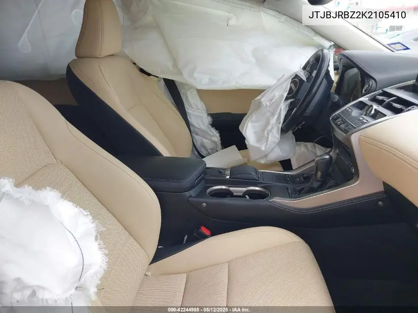 2019 Lexus Nx 300H VIN: JTJBJRBZ2K2105410 Lot: 42244985