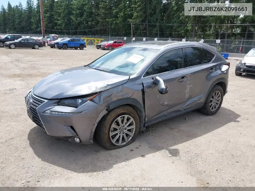 2019 Lexus Nx 300H VIN: JTJBJRBZ6K2099661 Lot: 42530339