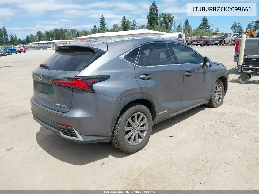 2019 Lexus Nx 300H VIN: JTJBJRBZ6K2099661 Lot: 42530339