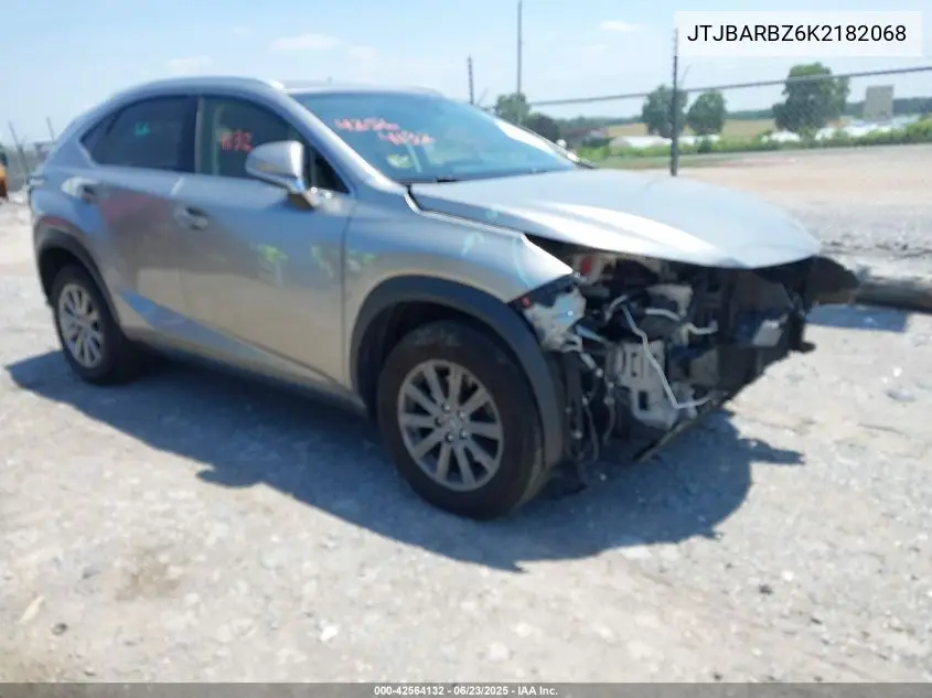 2019 Lexus Nx 300 VIN: JTJBARBZ6K2182068 Lot: 42564132