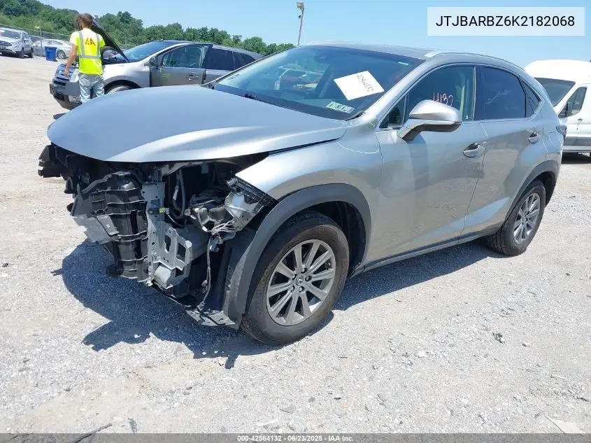 2019 Lexus Nx 300 VIN: JTJBARBZ6K2182068 Lot: 42564132