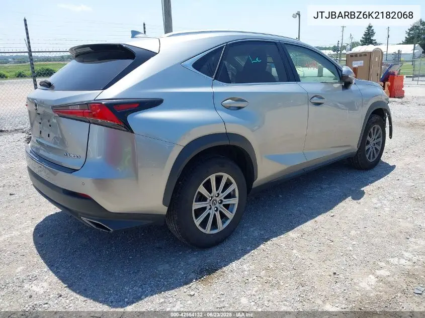 2019 Lexus Nx 300 VIN: JTJBARBZ6K2182068 Lot: 42564132