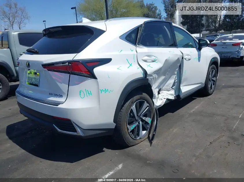 2020 Lexus Nx 300H VIN: JTJGJRDZ4L5000855 Lot: 41989517