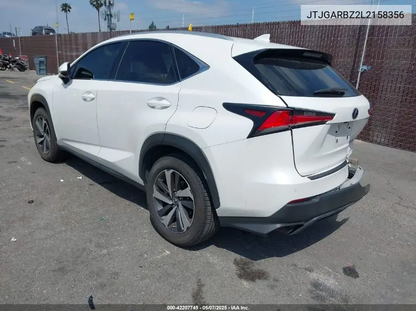 jtjgarbz2l2158356 JTJGARBZ2L2158356 2020 Lexus Nx 300