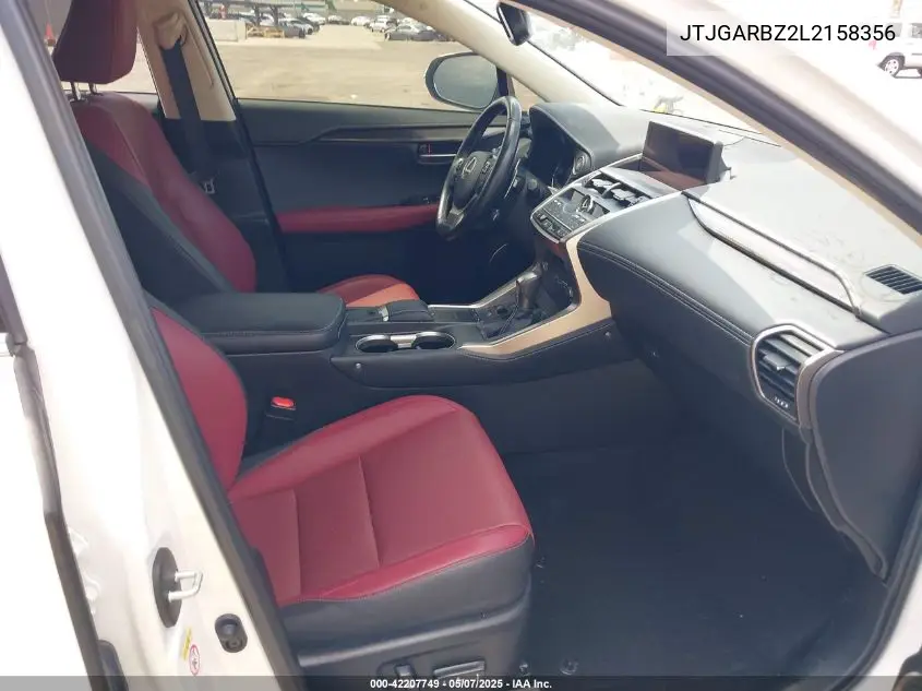 jtjgarbz2l2158356 JTJGARBZ2L2158356 2020 Lexus Nx 300