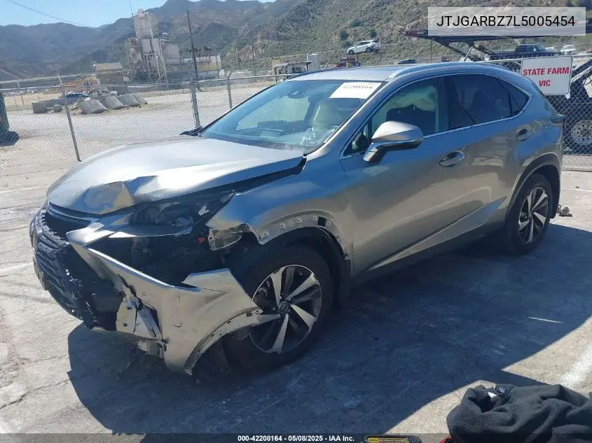 2020 Lexus Nx 300 VIN: JTJGARBZ7L5005454 Lot: 42208164