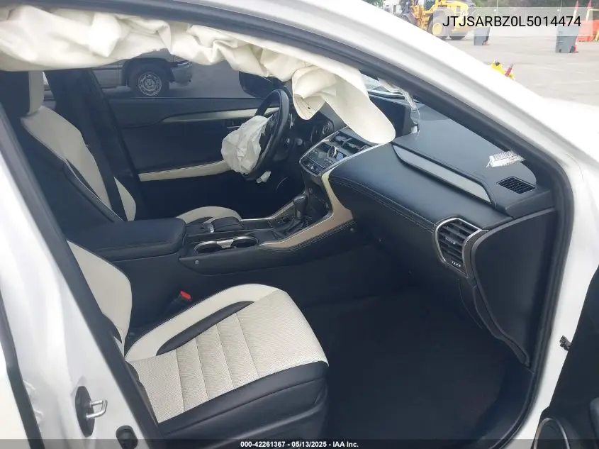 2020 Lexus Nx 300 F Sport VIN: JTJSARBZ0L5014474 Lot: 42261367