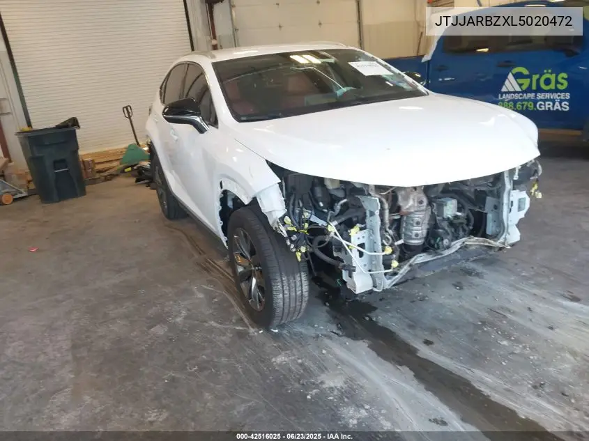 2020 Lexus Nx 300 F Sport VIN: JTJJARBZXL5020472 Lot: 42516025