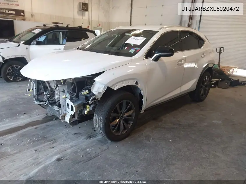 2020 Lexus Nx 300 F Sport VIN: JTJJARBZXL5020472 Lot: 42516025