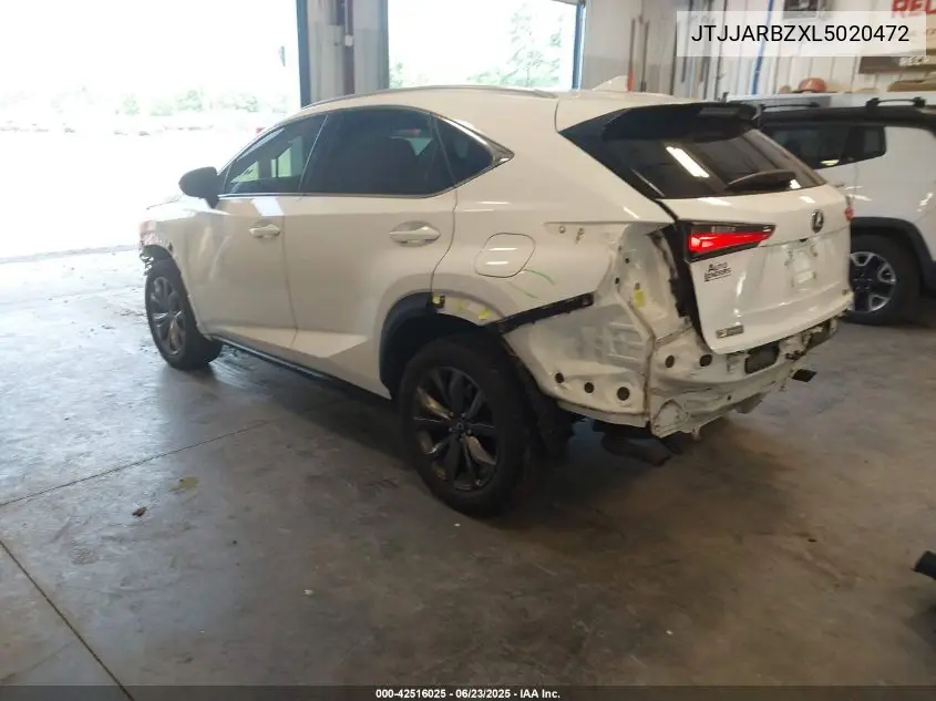 2020 Lexus Nx 300 F Sport VIN: JTJJARBZXL5020472 Lot: 42516025