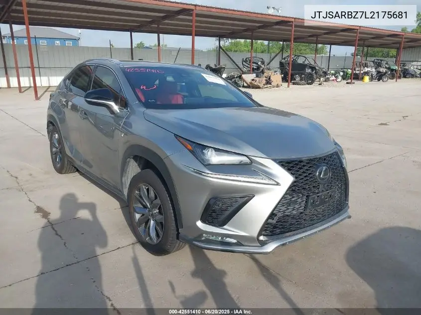 2020 Lexus Nx 300 F Sport VIN: JTJSARBZ7L2175681 Lot: 42551410