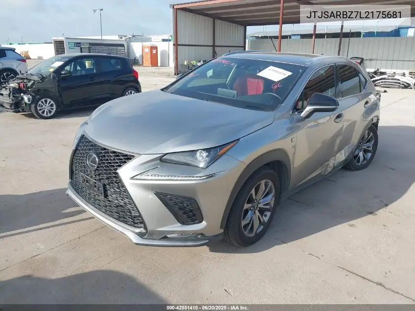 2020 Lexus Nx 300 F Sport VIN: JTJSARBZ7L2175681 Lot: 42551410