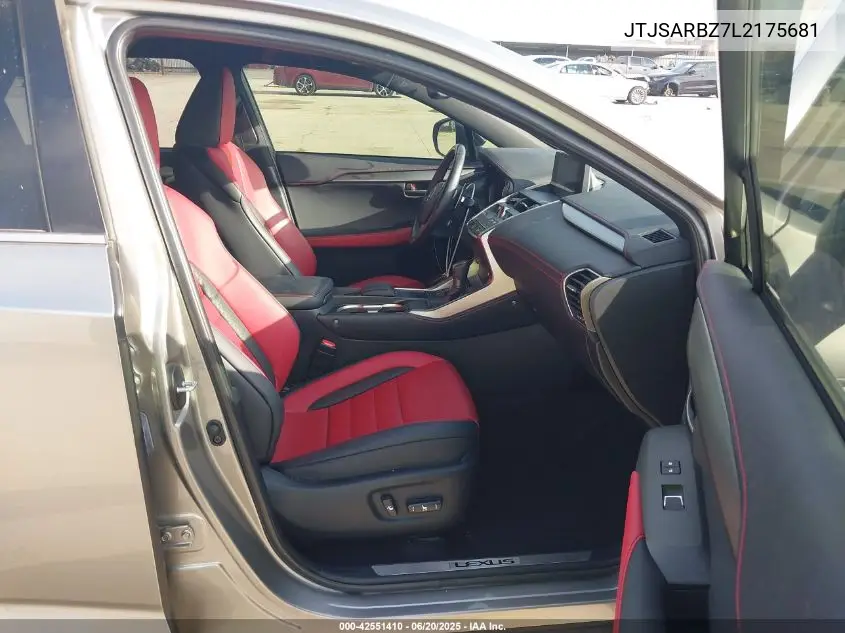 2020 Lexus Nx 300 F Sport VIN: JTJSARBZ7L2175681 Lot: 42551410
