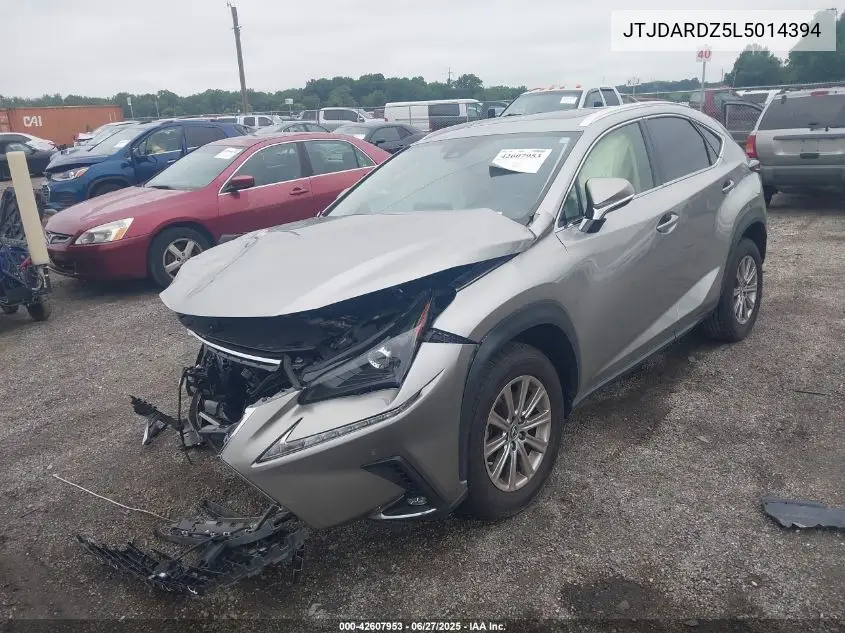 2020 Lexus Nx VIN: JTJDARDZ5L5014394 Lot: 42607953