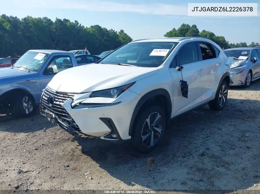 2020 Lexus Nx 300 300 VIN: JTJGARDZ6L2226378 Lot: 42618713