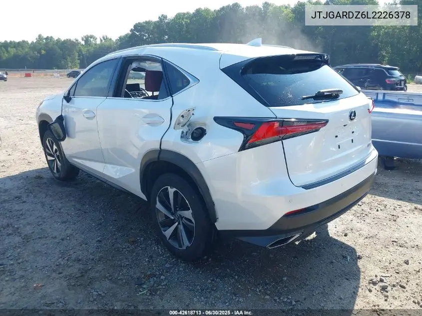 2020 Lexus Nx 300 300 VIN: JTJGARDZ6L2226378 Lot: 42618713