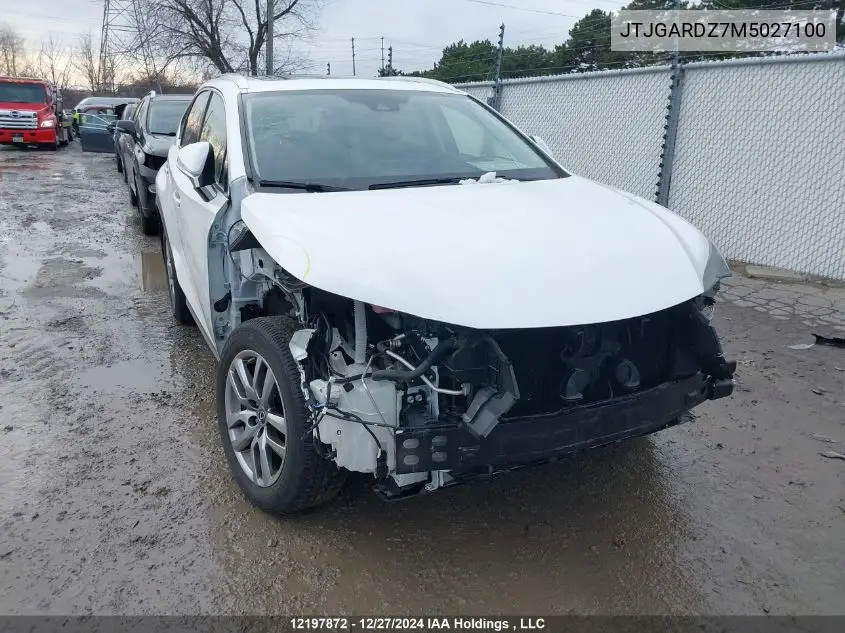 2021 Lexus Nx 300 Base/300 Luxury/300 F Sport VIN: JTJGARDZ7M5027100 Lot: 12197872
