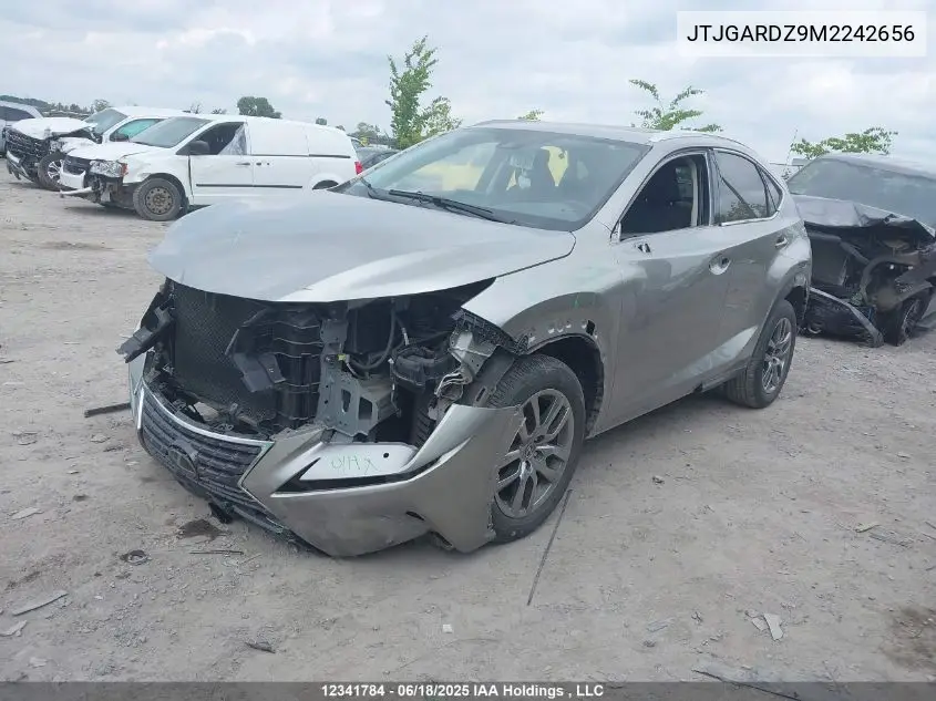 2021 Lexus Nx 300 VIN: JTJGARDZ9M2242656 Lot: 12341784