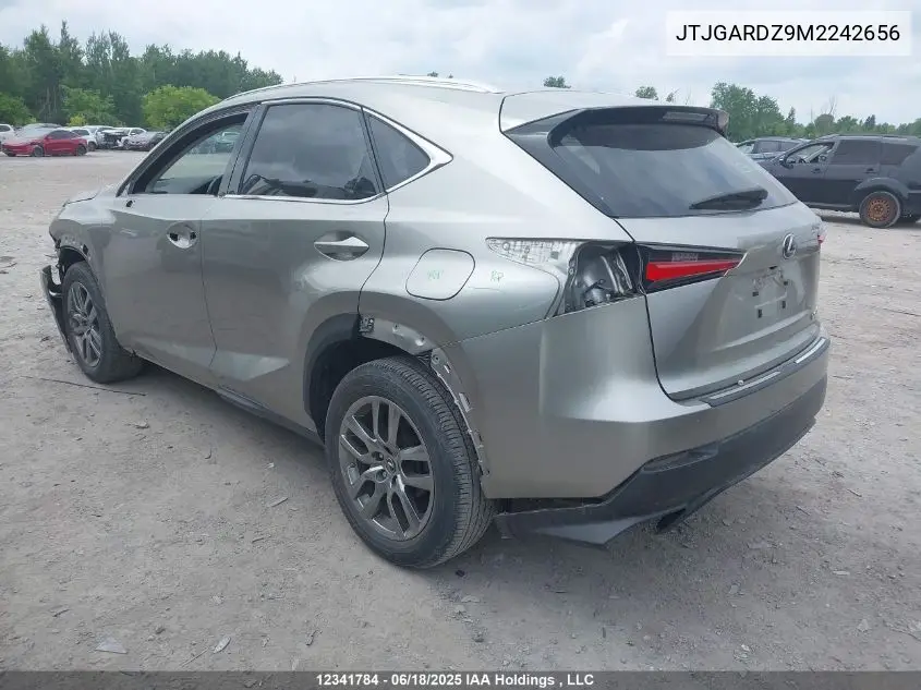 2021 Lexus Nx 300 VIN: JTJGARDZ9M2242656 Lot: 12341784
