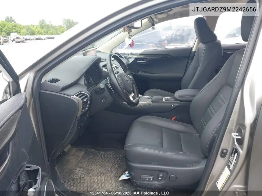 2021 Lexus Nx 300 VIN: JTJGARDZ9M2242656 Lot: 12341784