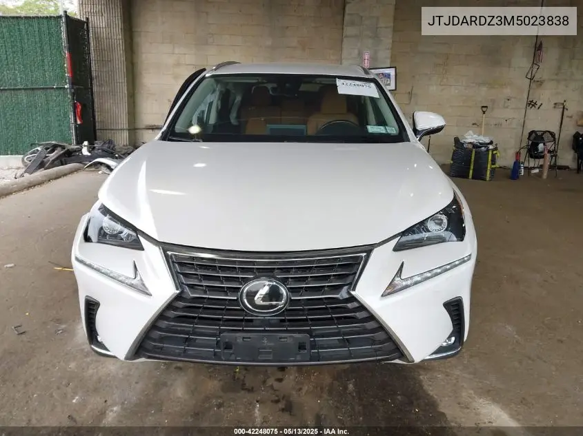 2021 Lexus Nx 300 VIN: JTJDARDZ3M5023838 Lot: 42248075