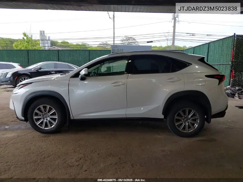 2021 Lexus Nx 300 VIN: JTJDARDZ3M5023838 Lot: 42248075