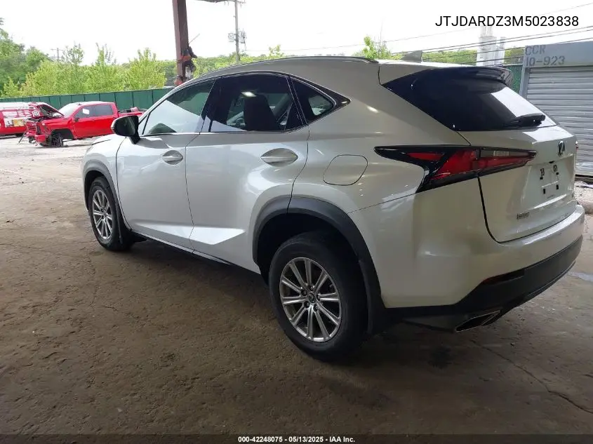 2021 Lexus Nx 300 VIN: JTJDARDZ3M5023838 Lot: 42248075