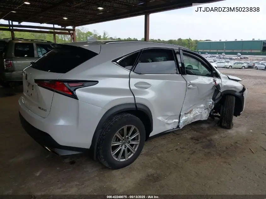 2021 Lexus Nx 300 VIN: JTJDARDZ3M5023838 Lot: 42248075