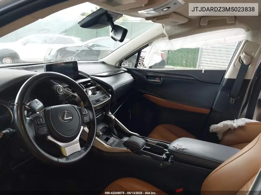 2021 Lexus Nx 300 VIN: JTJDARDZ3M5023838 Lot: 42248075
