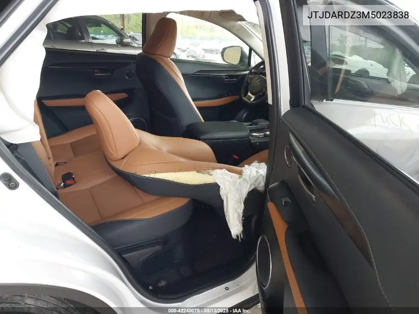 2021 Lexus Nx 300 VIN: JTJDARDZ3M5023838 Lot: 42248075