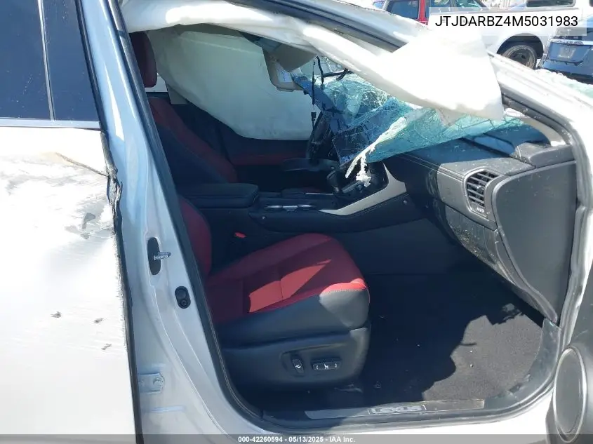 2021 Lexus Nx 300 VIN: JTJDARBZ4M5031983 Lot: 42260594