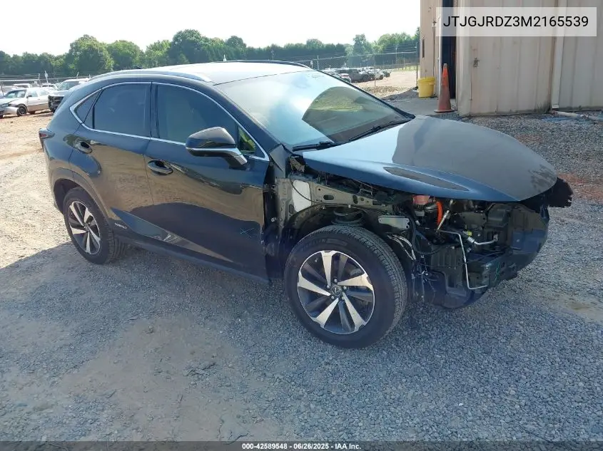 2021 Lexus Nx 300H VIN: JTJGJRDZ3M2165539 Lot: 42589548