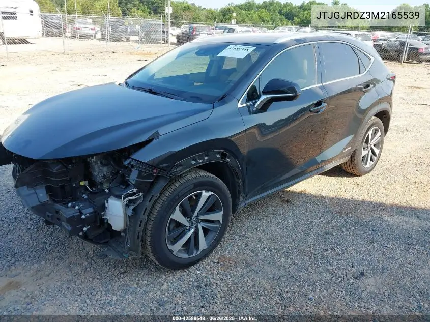 2021 Lexus Nx 300H VIN: JTJGJRDZ3M2165539 Lot: 42589548