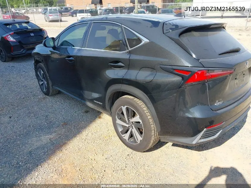 2021 Lexus Nx 300H VIN: JTJGJRDZ3M2165539 Lot: 42589548
