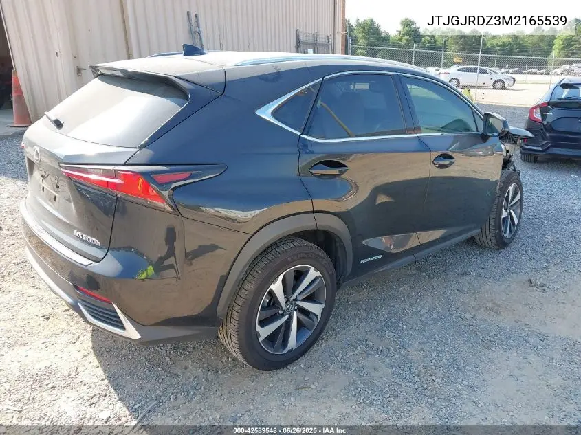 2021 Lexus Nx 300H VIN: JTJGJRDZ3M2165539 Lot: 42589548