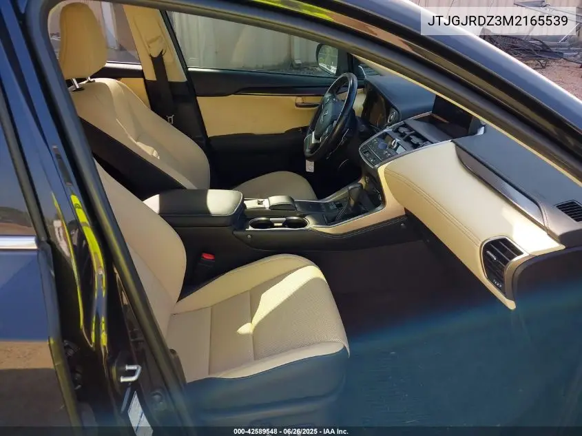 2021 Lexus Nx 300H VIN: JTJGJRDZ3M2165539 Lot: 42589548