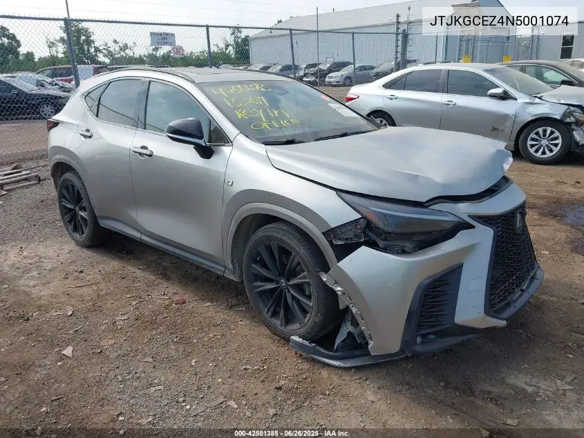 2022 Lexus Nx 350 F Sport Handling VIN: JTJKGCEZ4N5001074 Lot: 42581385