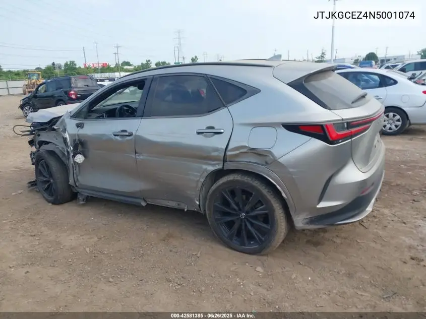 2022 Lexus Nx 350 F Sport Handling VIN: JTJKGCEZ4N5001074 Lot: 42581385