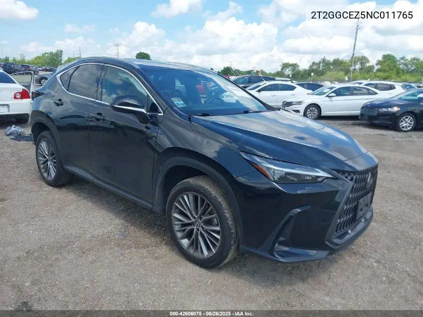 2022 Lexus Nx Premium VIN: 2T2GGCEZ5NC011765 Lot: 42606076