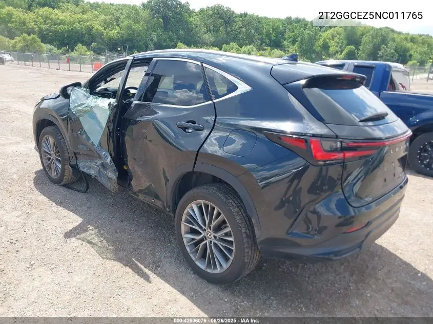 2022 Lexus Nx Premium VIN: 2T2GGCEZ5NC011765 Lot: 42606076